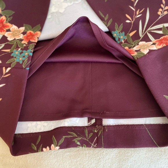 Banana Republic Floral Bell Sleeve Zip Dress - Size 2 - Picture 12 of 13